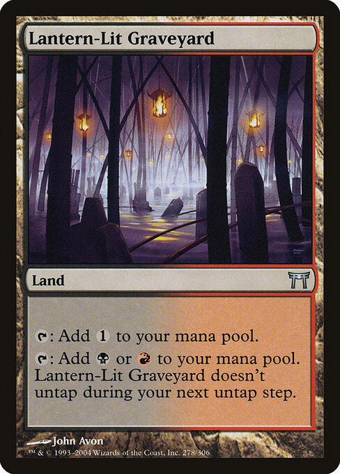 Lantern-Lit Graveyard - Champions of Kamigawa - 278