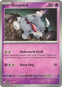 Greavard - 105/198 - SV01: Scarlet & Violet Base Set - 105/198