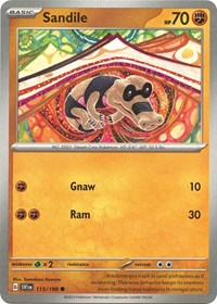 Sandile - 115/198 - SV01: Scarlet & Violet Base Set - 115/198