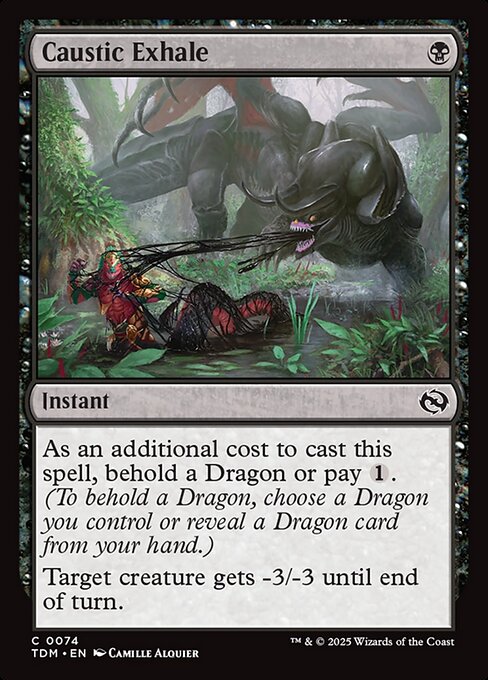 Caustic Exhale - Tarkir: Dragonstorm - 74
