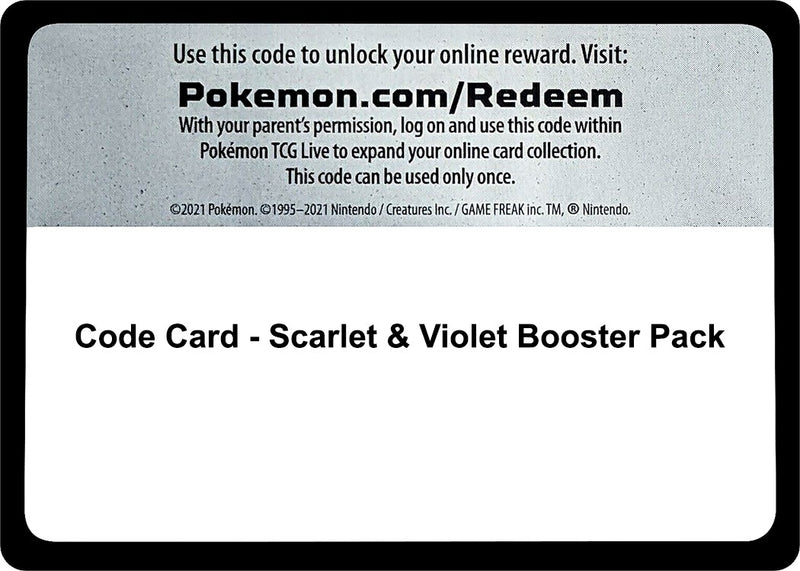 Image for Code Card - Scarlet & Violet Booster Pack (SVI) - Pokemon