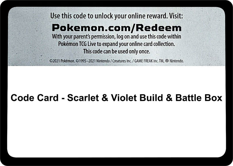 Image for Code Card - Scarlet & Violet Build & Battle Box (SVI) - Pokemon