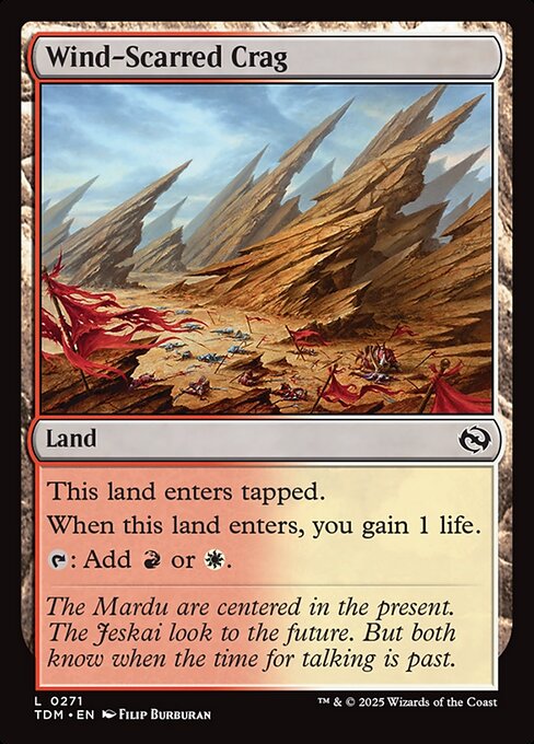Wind-Scarred Crag - Tarkir: Dragonstorm - 271