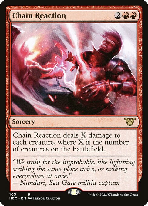 Chain Reaction - Neon Dynasty Commander - 103
