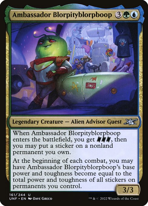 Ambassador Blorpityblorpboop - Unfinity - 161
