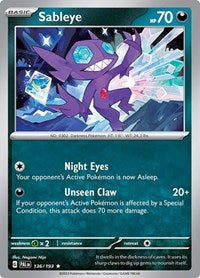 Sableye - SV02: Paldea Evolved - 136/193