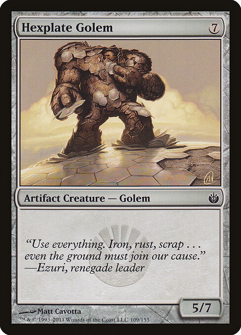 Hexplate Golem - Mirrodin Besieged - 109