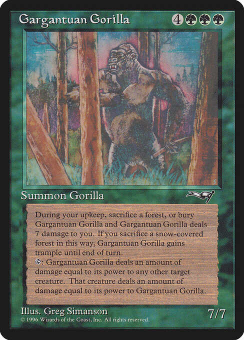 Gargantuan Gorilla - Alliances - 91