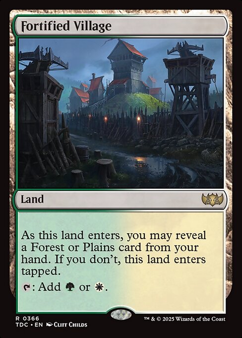 Fortified Village - Tarkir: Dragonstorm Commander - 366