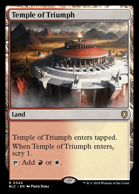 Temple of Triumph - Bloomburrow Commander - 344