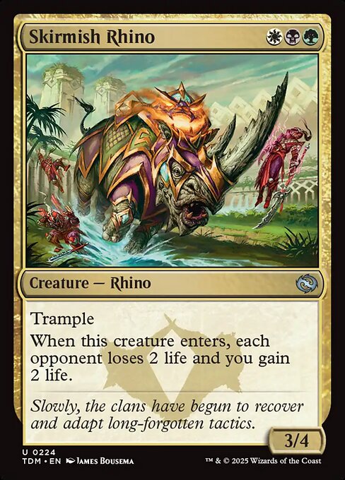 Skirmish Rhino - Tarkir: Dragonstorm - 224