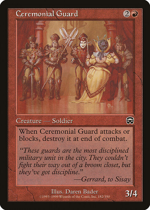 Ceremonial Guard - Mercadian Masques - 182