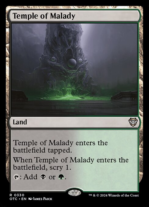 Temple of Malady - Outlaws of Thunder Junction Commander - 330
