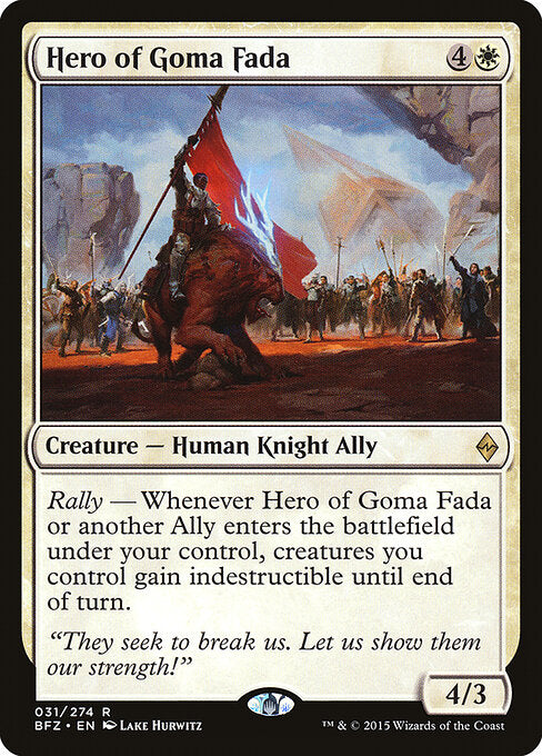 Hero of Goma Fada - Battle for Zendikar - 31