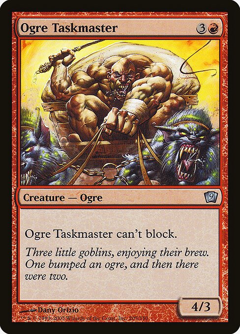 Ogre Taskmaster - Ninth Edition - 205★
