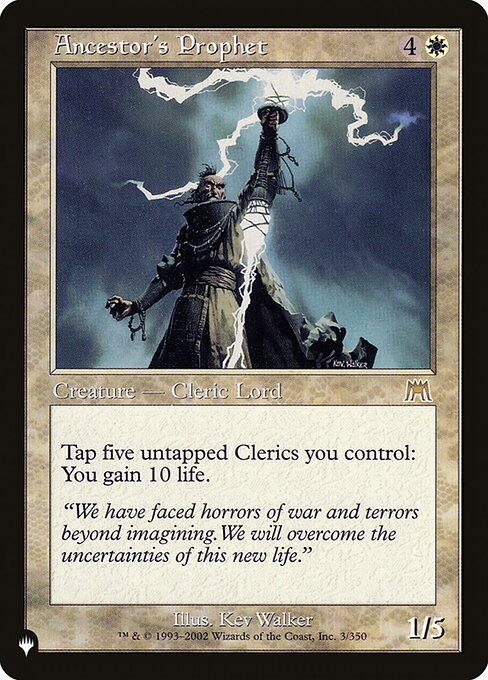 Ancestor's Prophet - The List - ONS-3