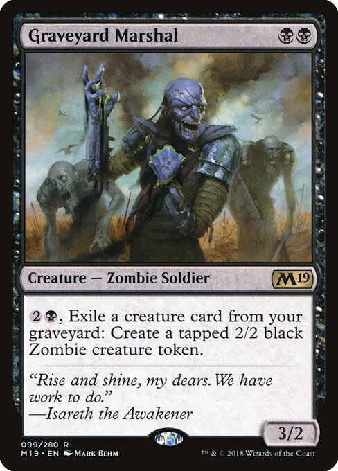 Graveyard Marshal - Core Set 2019 - 99