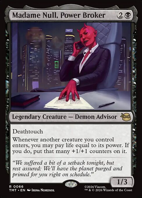 Madame Null, Power Broker - Teenage Mutant Ninja Turtles - 66