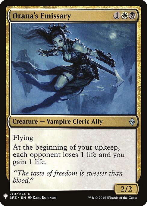 Drana's Emissary - The List - BFZ-210