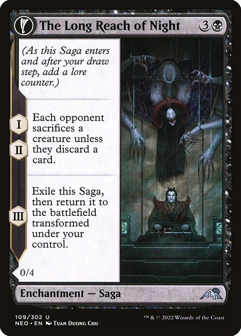 The Long Reach of Night // Animus of Night's Reach - Kamigawa: Neon Dynasty - 109