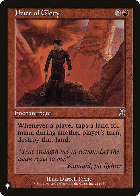 Price of Glory - The List - ODY-214