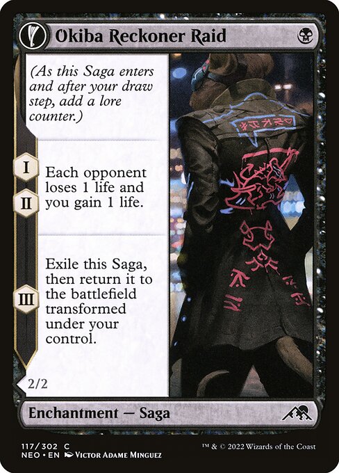Okiba Reckoner Raid // Nezumi Road Captain - Kamigawa: Neon Dynasty - 117
