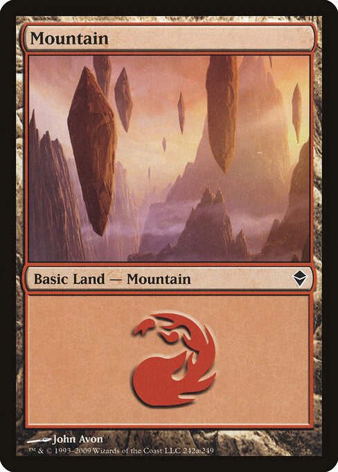 Mountain - Zendikar - 242a