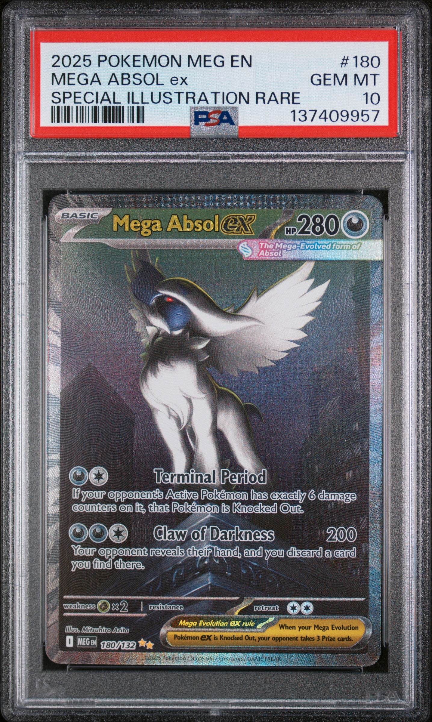 MEGA ABSOL ex SPECIAL ILLUSTRATION RARE 2025 POKEMON MEG EN-MEGA EVOLUTION PSA GEM MT 10