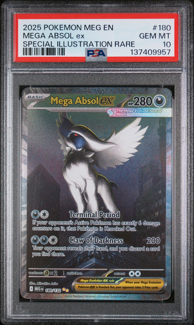MEGA ABSOL ex SPECIAL ILLUSTRATION RARE 2025 POKEMON MEG EN-MEGA EVOLUTION PSA GEM MT 10