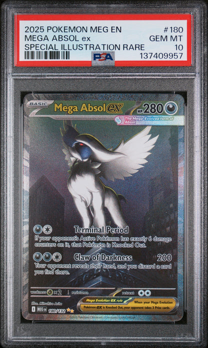 MEGA ABSOL ex SPECIAL ILLUSTRATION RARE 2025 POKEMON MEG EN-MEGA EVOLUTION PSA GEM MT 10