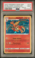 SP.DELIVERY CHARIZARD POKEMON CENTER UK-HOLO 2022 POKEMON SWSH BLACK STAR PROMO PSA MINT 9