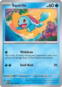 Squirtle - 007/165 - SV: Scarlet & Violet 151 - 007/165