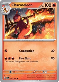 Charmeleon - 005/165 - SV: Scarlet & Violet 151 - 005/165