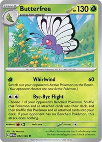 Butterfree - SV: Scarlet & Violet 151 - 012/165