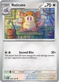 Raticate - SV: Scarlet & Violet 151 - 020/165
