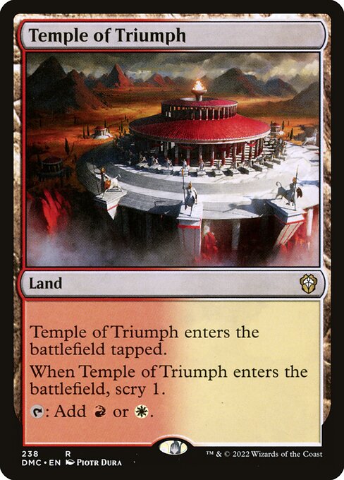 Temple of Triumph - Dominaria United Commander - 238