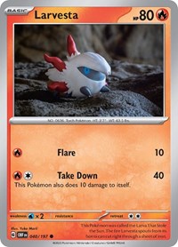 Larvesta - SV03: Obsidian Flames - 040/197