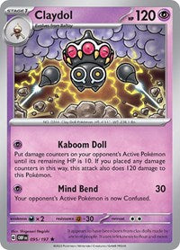 Claydol - SV03: Obsidian Flames - 095/197