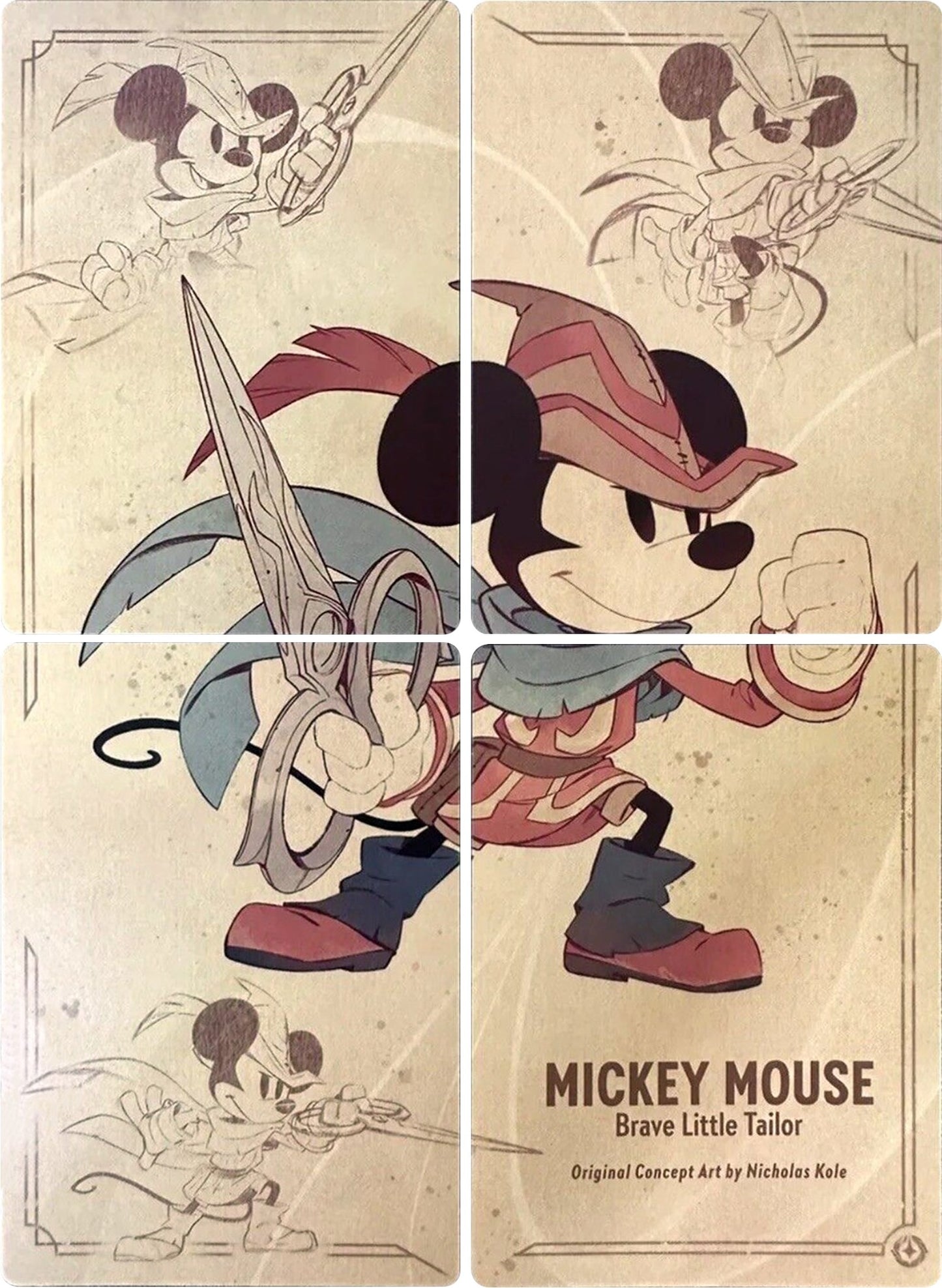 Image for Mickey Mouse - Brave Little Tailor Puzzle Insert (Set of 4) (1) - Disney Lorcana