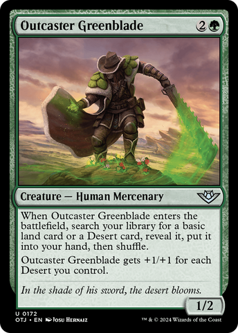 Outcaster Greenblade [Outlaws of Thunder Junction]
