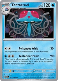 Tentacruel - SV: Scarlet & Violet 151 - 073/165
