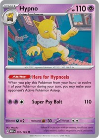 Hypno - SV: Scarlet & Violet 151 - 097/165