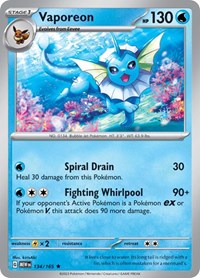 Vaporeon - SV: Scarlet & Violet 151 - 134/165