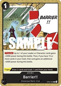Barrier!! - Kingdoms of Intrigue - OP04-095