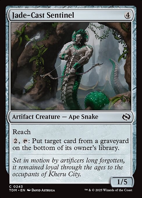 Jade-Cast Sentinel - Tarkir: Dragonstorm - 243