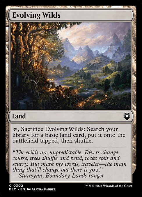 Evolving Wilds - Bloomburrow Commander - 302