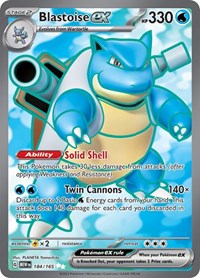 Blastoise ex - 184/165 - SV: Scarlet & Violet 151 - 184/165