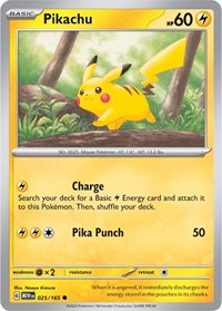 Pikachu - 025/165 - SV: Scarlet & Violet 151 - 025/165