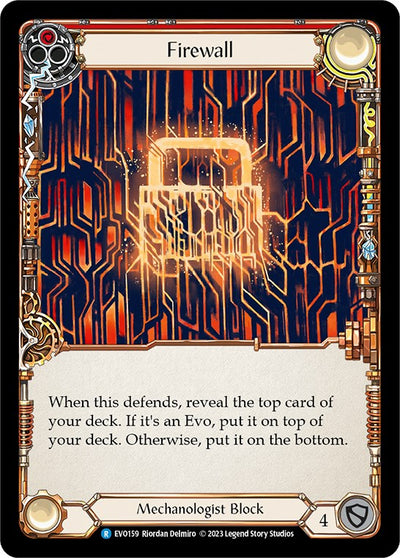 Firewall (Red) [EVO159] (Bright Lights)  Rainbow Foil