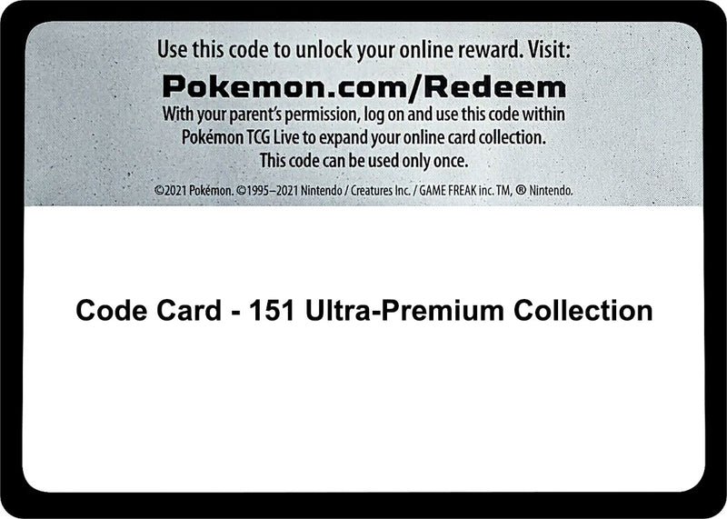 Image for Code Card - 151 Ultra-Premium Collection (MEW) - Pokemon